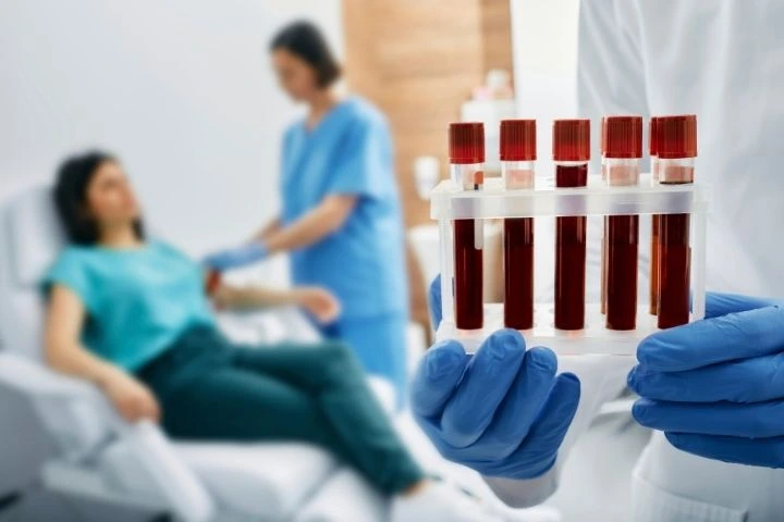 Laboratory professionals reviewing samples at Liverpool Medical Clinic