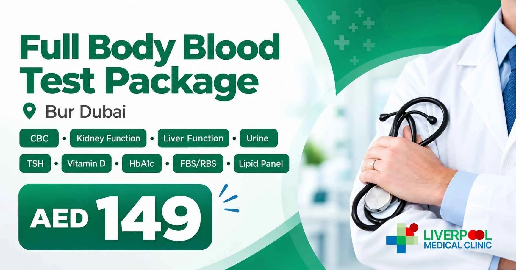 Full body blood test package in Bur Dubai
