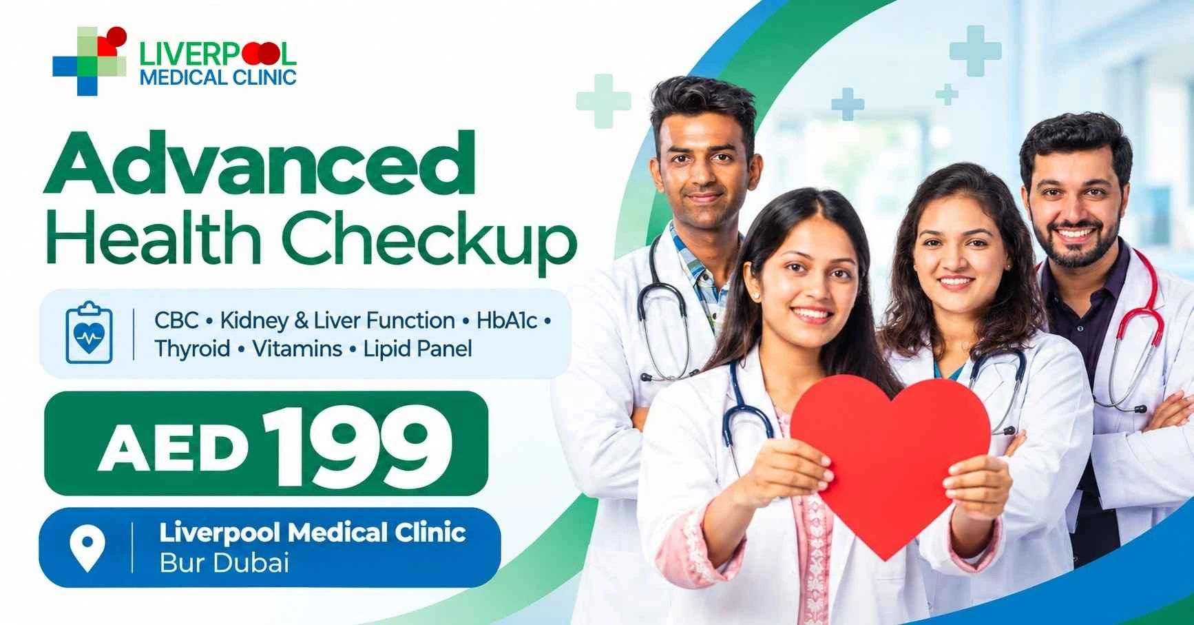Health checkup package at Liverpool Medical Clinic Bur Dubai